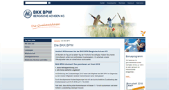Desktop Screenshot of bkk-bpw.de