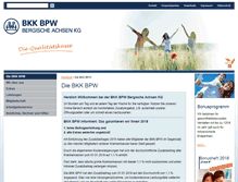 Tablet Screenshot of bkk-bpw.de